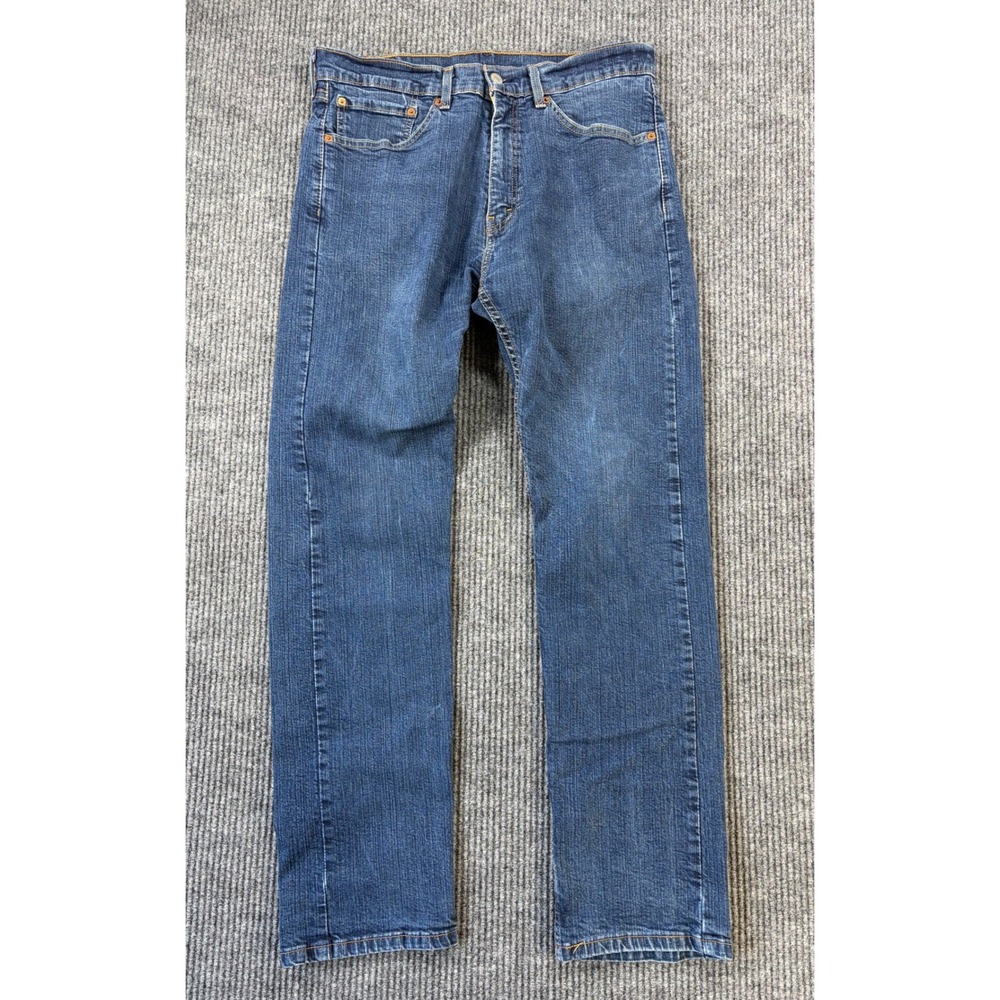 Levi's Mens Regular Fit 505 Jeans 34x32 Blue Straight‎ Leg Denim Casual Classic